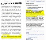 A Justice Primer page 186 — “weasel words” via Wikipedia